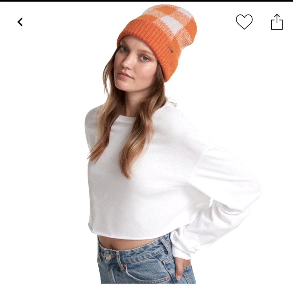 🍑🧡NWT STEVE MADDEN 🧡Brushed Gingham Hat